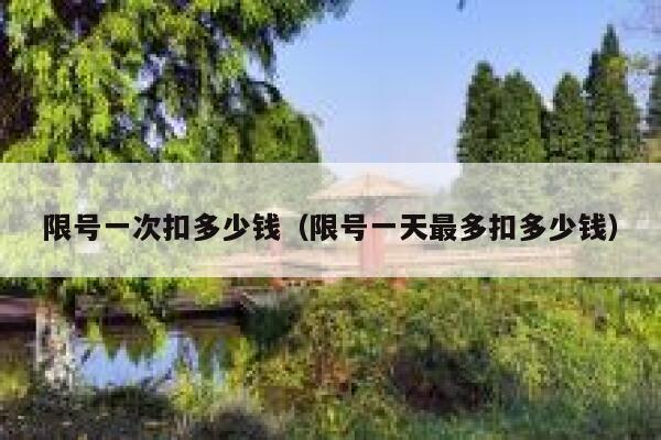 限号一次扣多少钱（限号一天最多扣多少钱） 第1张